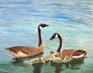 Canadian Goose Family-JS-5